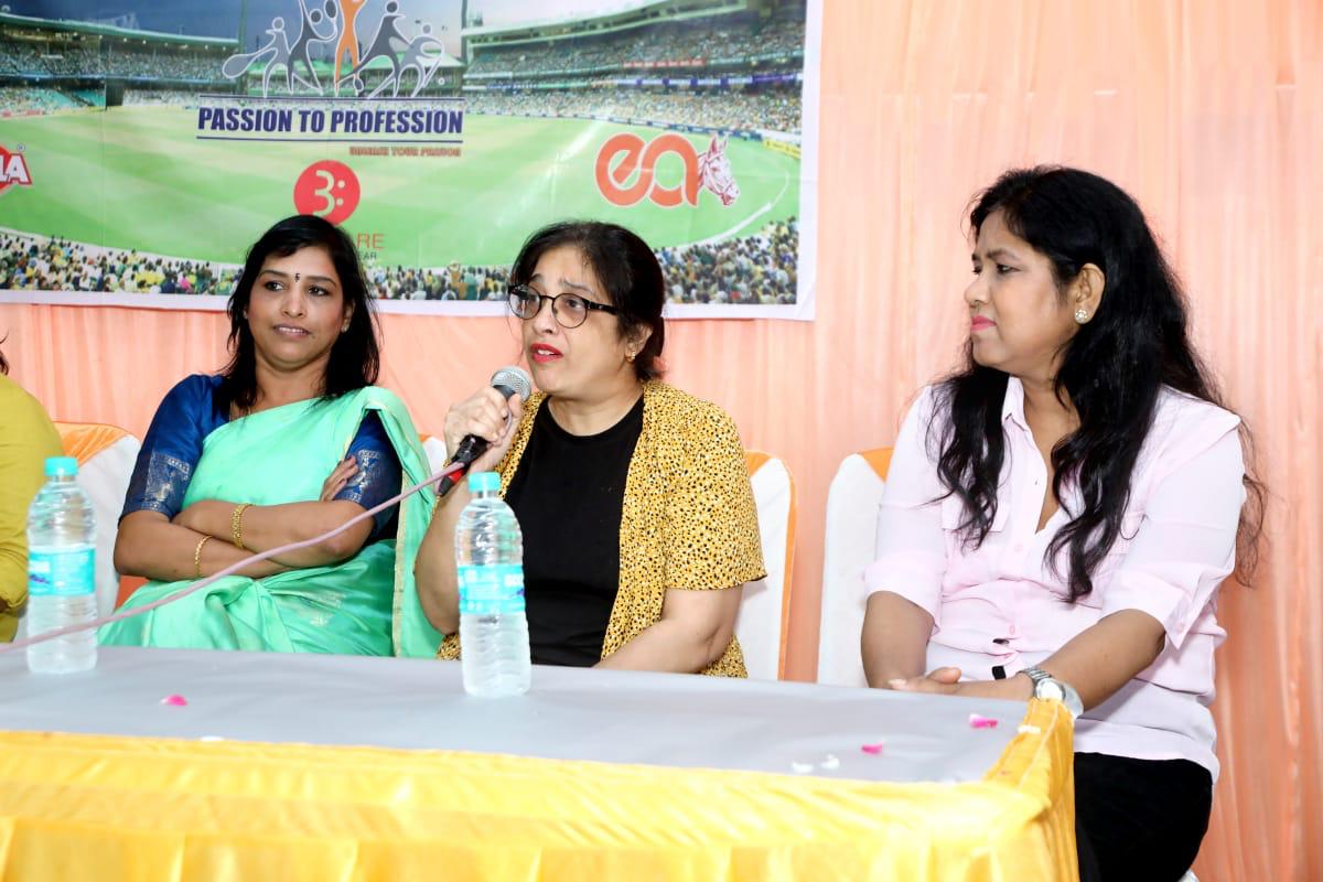 Award ceremony moment